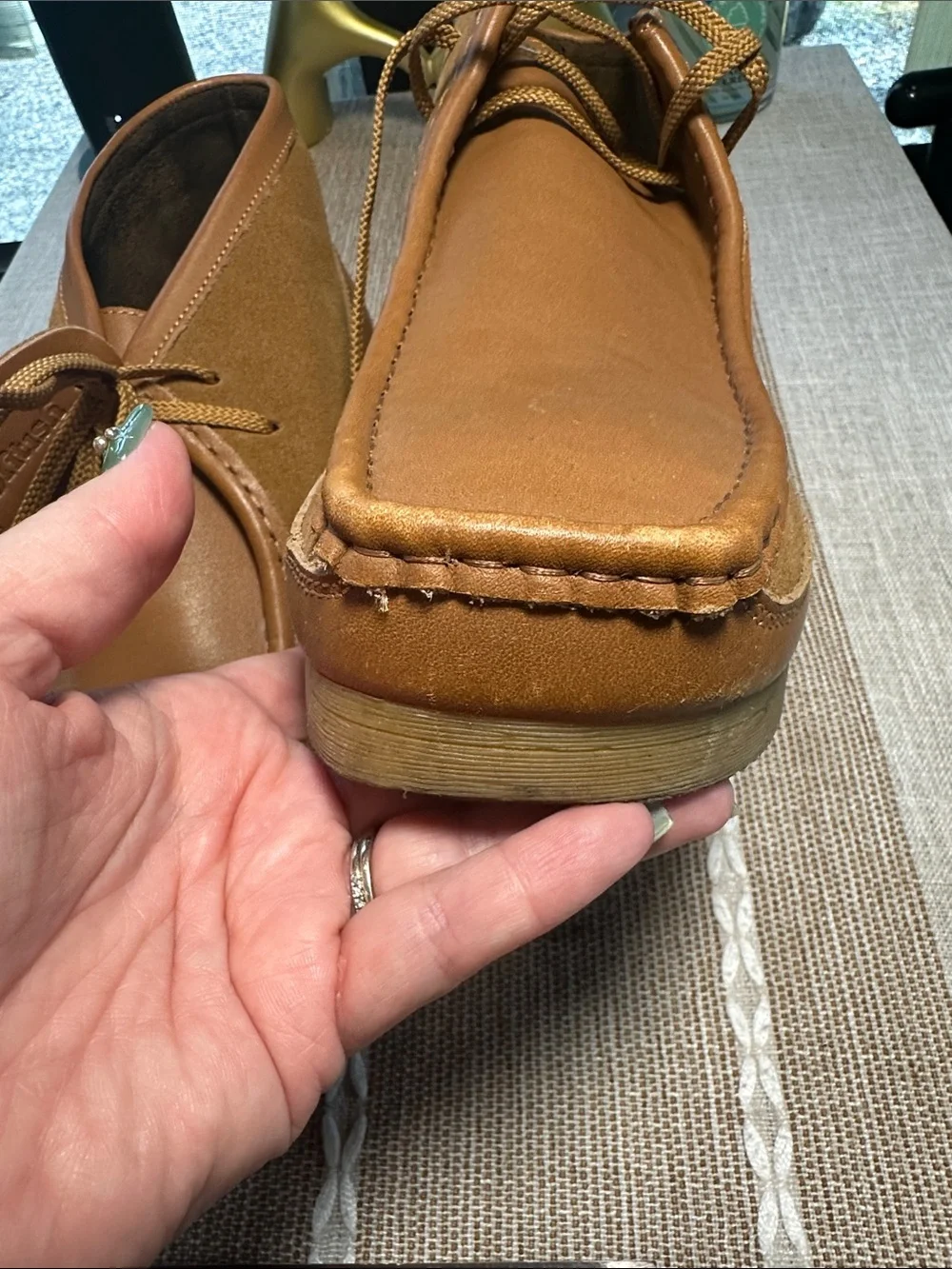 Men’s Tan Leather Chukka Boots